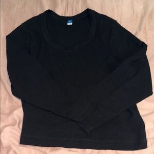 Old Navy Women's Black Scoop Neck Sweater